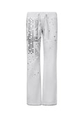 KNIGHT STUDDED FITTED PANTS GREY MARL